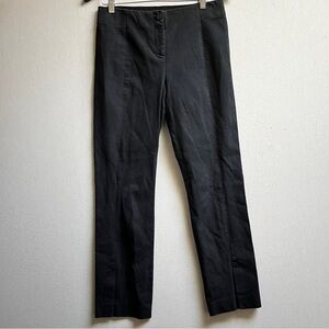 Ted Baker London classic black flat front cotton trousers Sz 31